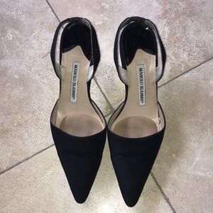 Manolo Blahnik sling back pumps